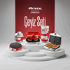 Ariete Party Time 5li Elektronik Çeyiz Seti - Waffle Dondurma Mısır Patlatma Krep ve Hamburger Makinesi